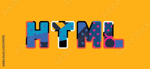 HTML Concept Word Art Illustration