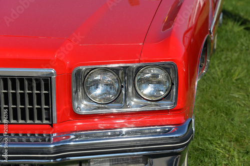 red car headlight 