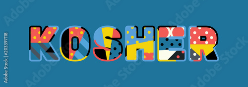Kosher Concept Word Art Illustration