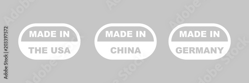 Symbol-Set - Hergestellt in USA/China/Deutschland