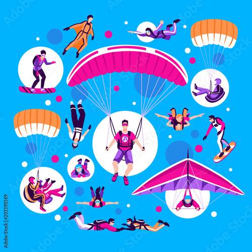 Skydiving And Parachuting Set
