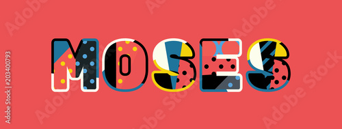 Moses Concept Word Art Illustration