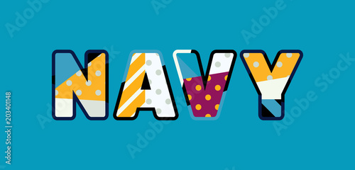 Navy Concept Word Art Illustration