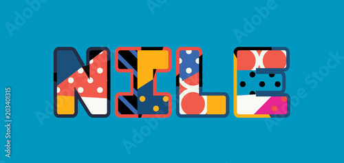 Nile Concept Word Art Illustration