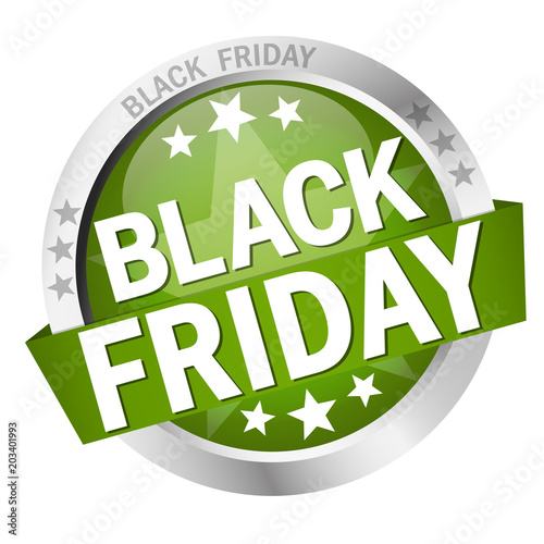 Button with Banner Black Friday