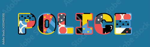 Police Concept Word Art Illustration
