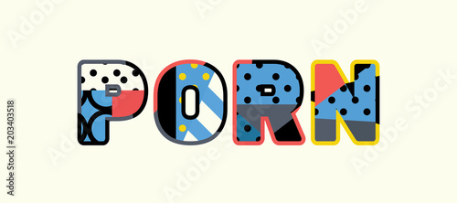 Porn Concept Word Art Illustration