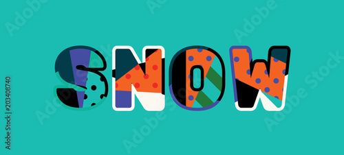 Snow Concept Word Art Illustration