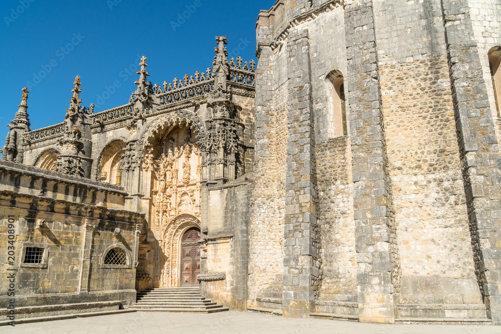 Entrance in the Convent of Christ (Convento de Cristo). Tomar, Portugal