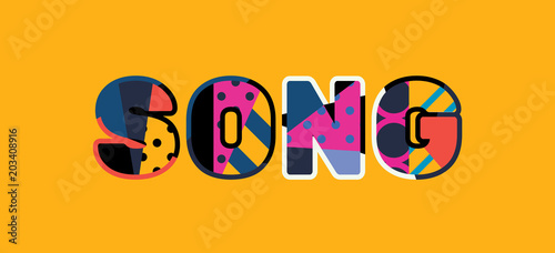 Song Concept Word Art Illustration