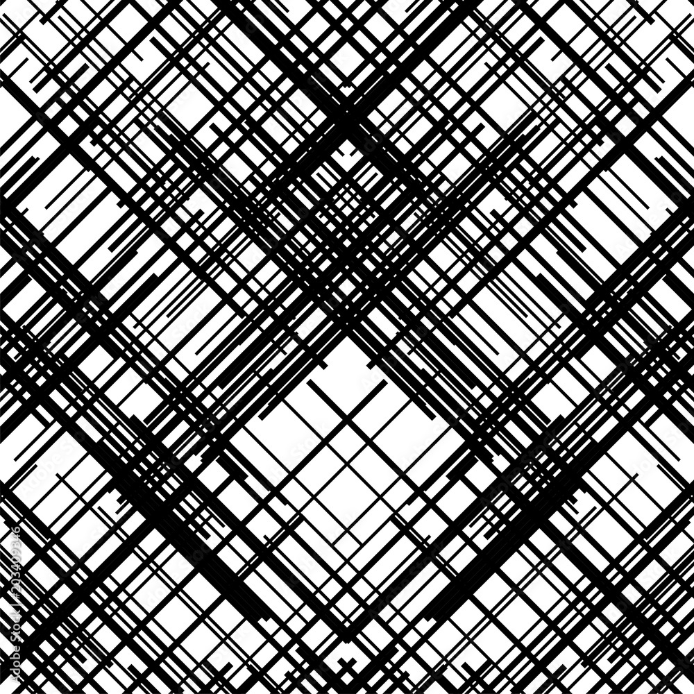 Criss cross pattern. Texture with intersecting straight lines. Digital