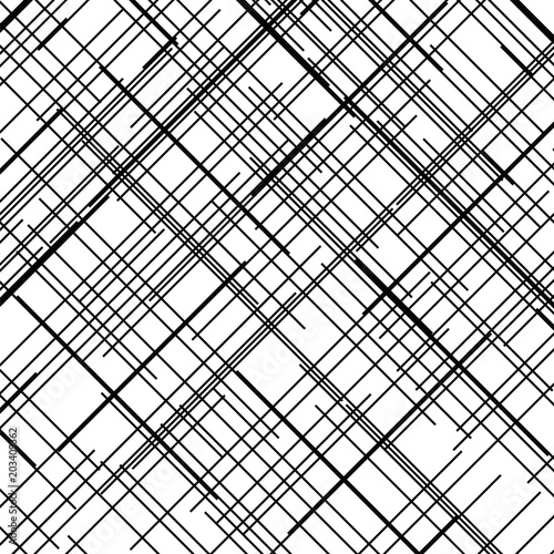 Criss cross pattern. Texture with intersecting straight lines. Digital hatching. Vector illustration