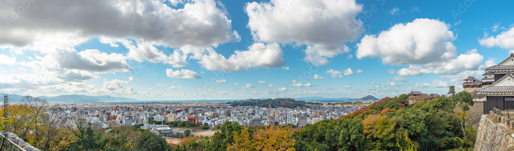 松山市街地の眺望
