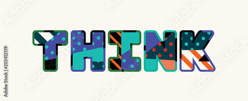Think Concept Word Art Illustration