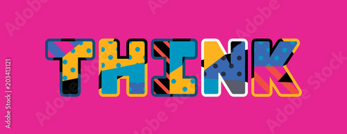 Think Concept Word Art Illustration