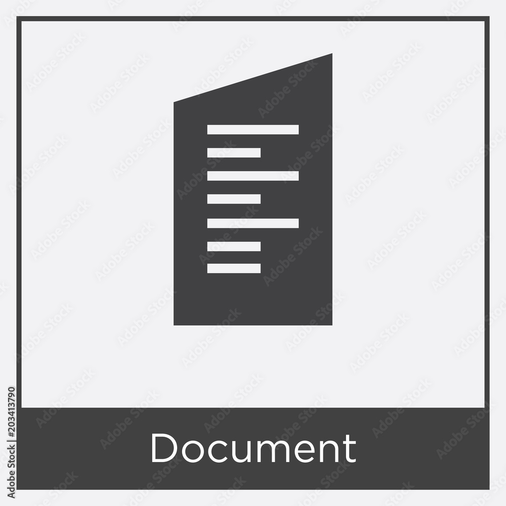 Document icon isolated on white background Document icon isolated on white background