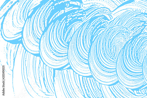 Natural soap texture. Amusing light blue foam trace background. Artistic likable soap suds. Cleanliness, cleanness, purity concept. Vector illustration.