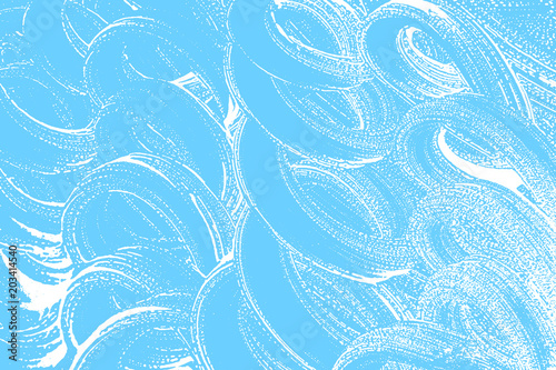 Natural soap texture. Adorable light blue foam trace background. Artistic trending soap suds. Cleanliness, cleanness, purity concept. Vector illustration.