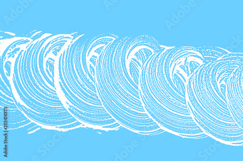 Natural soap texture. Actual light blue foam trace background. Artistic fabulous soap suds. Cleanliness, cleanness, purity concept. Vector illustration.