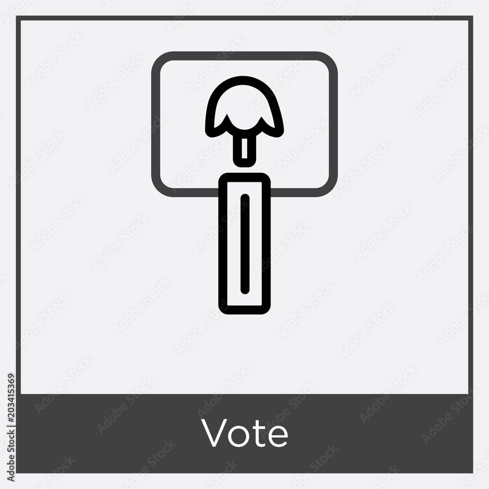 Vote icon isolated on white background Vote icon isolated on white background