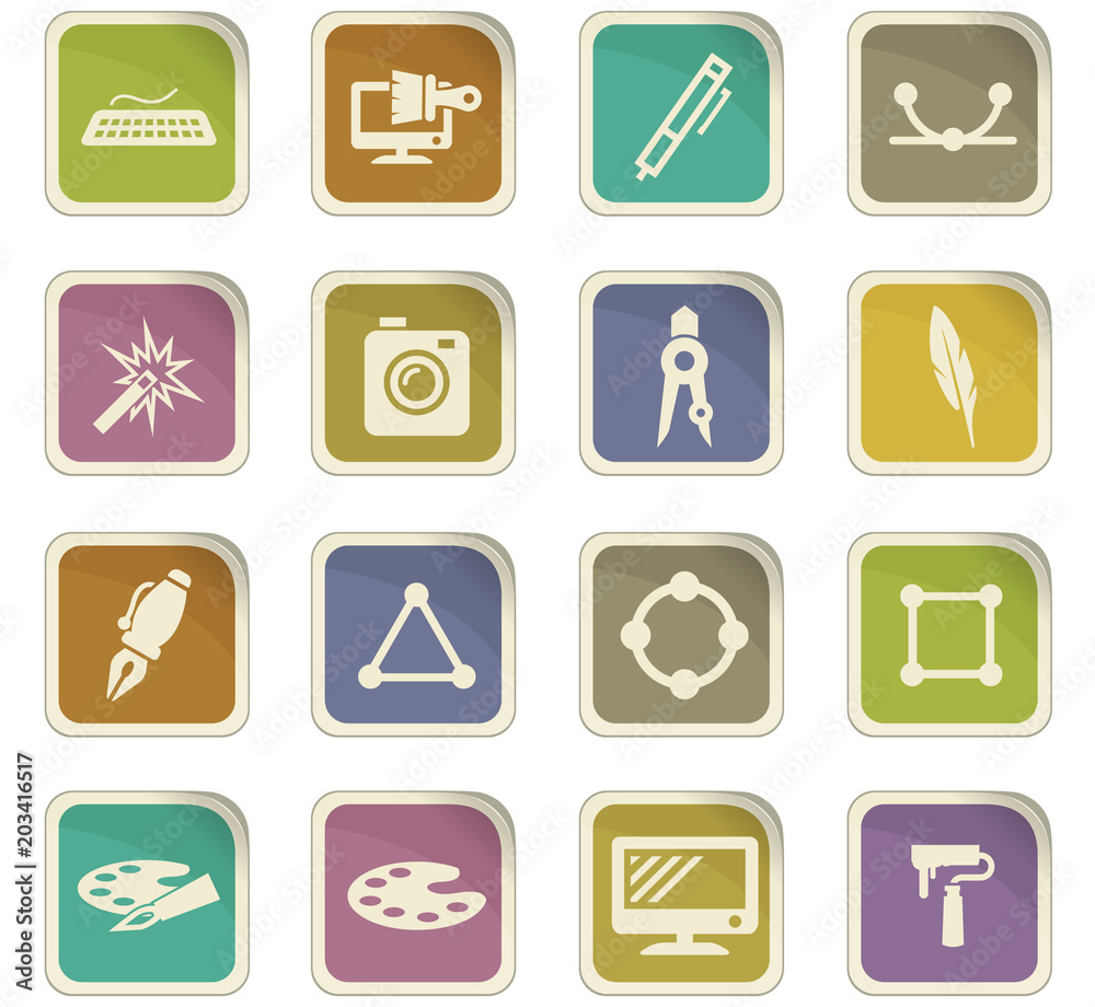 Design icons set Design icons set
