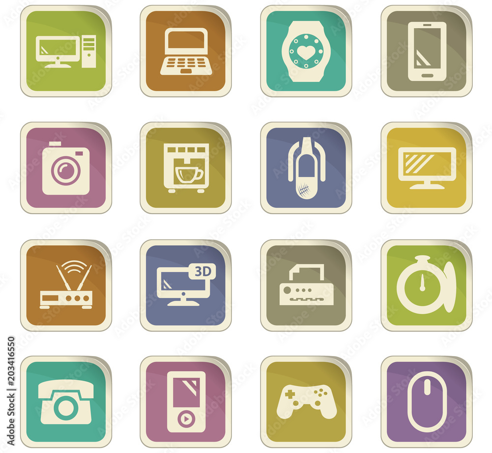 Devices icons set Devices icons set