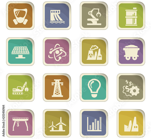 Industry icons set