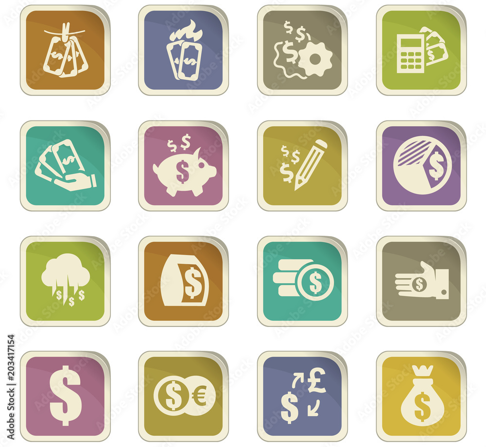 Money icon set Money icon set