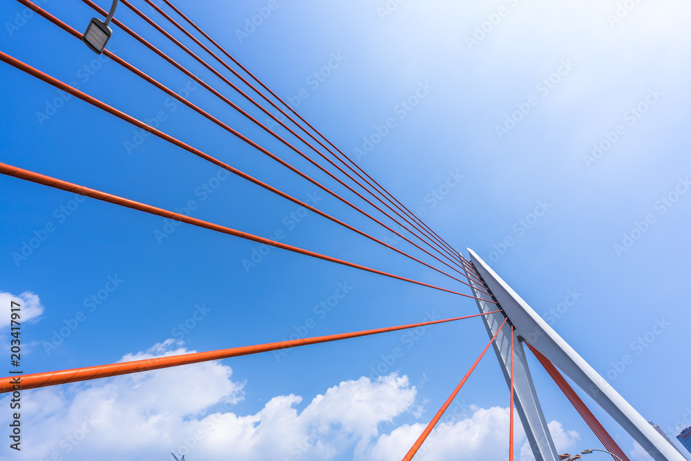 bridge with blue sky bridge with blue sky