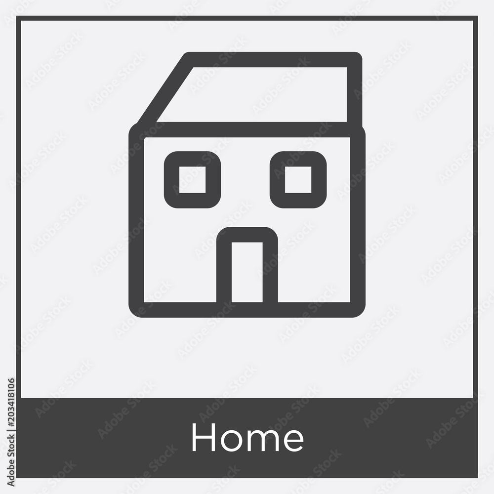 Home icon isolated on white background Home icon isolated on white background