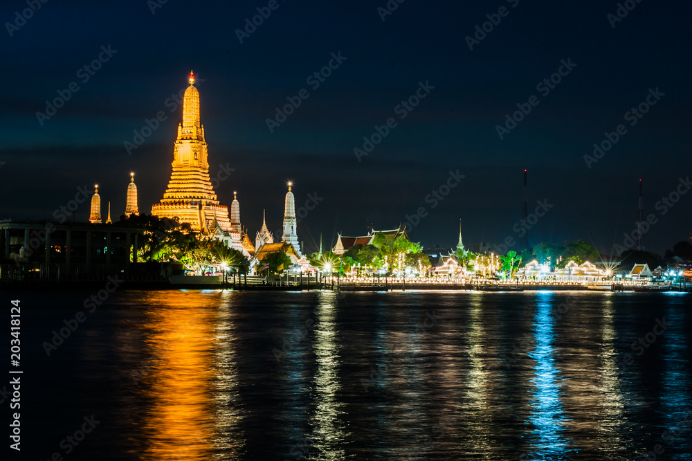 Bangkok, Thailande coucher de soleil nuit