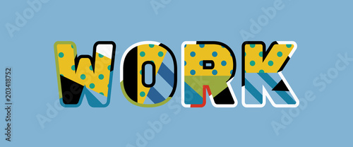 Work Concept Word Art Illustration