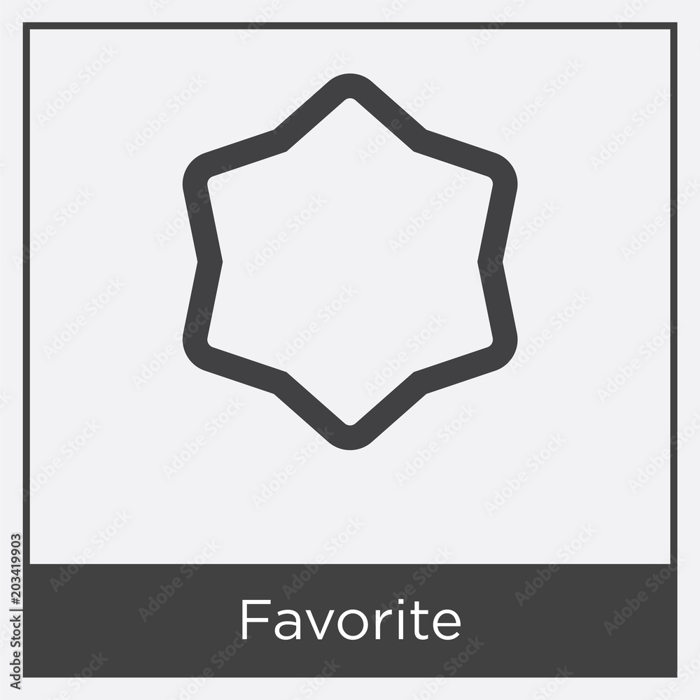 Favorite icon isolated on white background