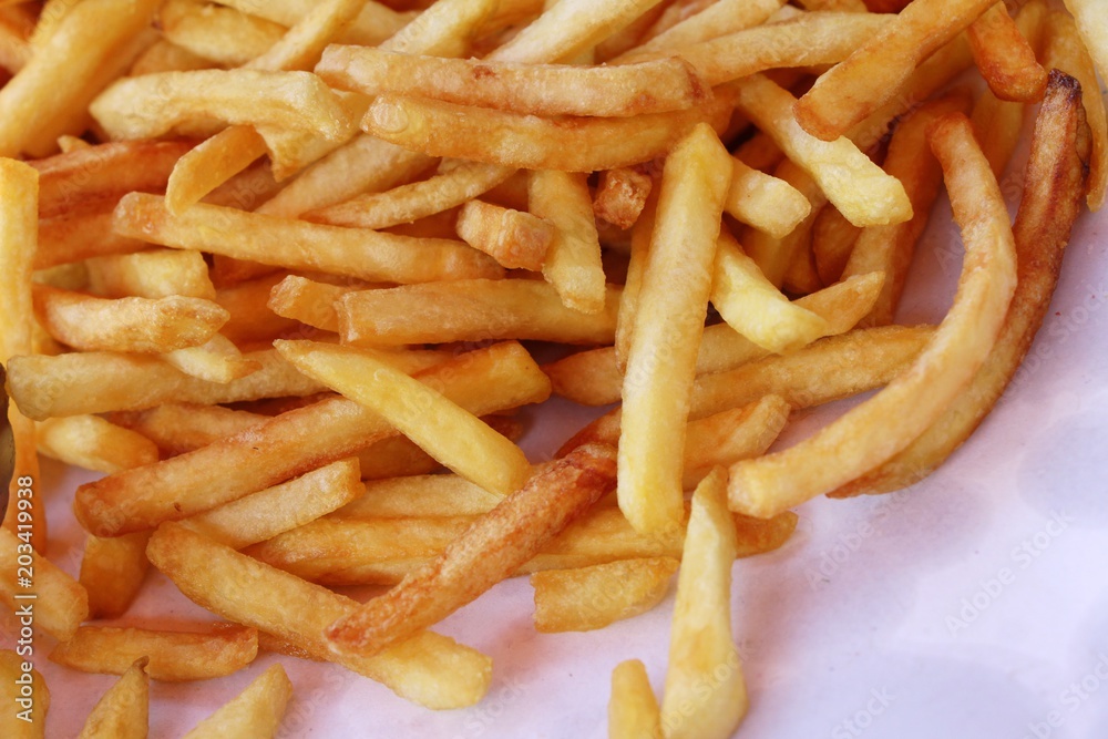 French fries is delicious at street food French fries is delicious at street food