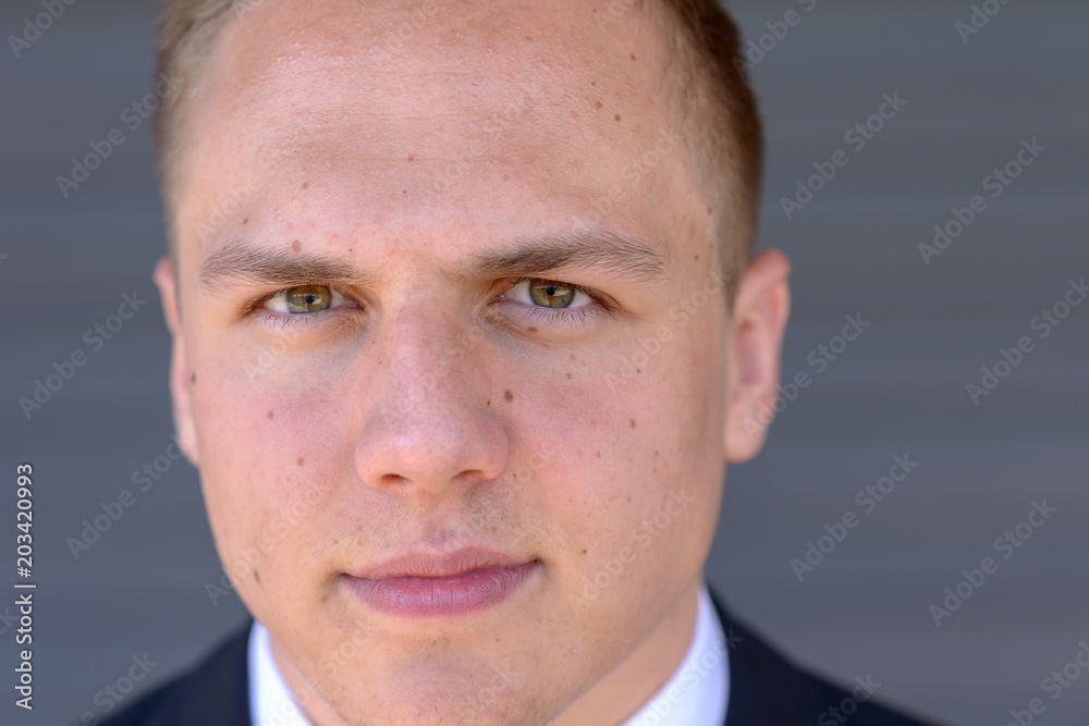 Fototapeta premium Attractive young man with an intense stare