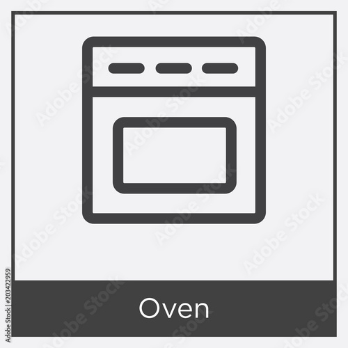 Oven icon isolated on white background