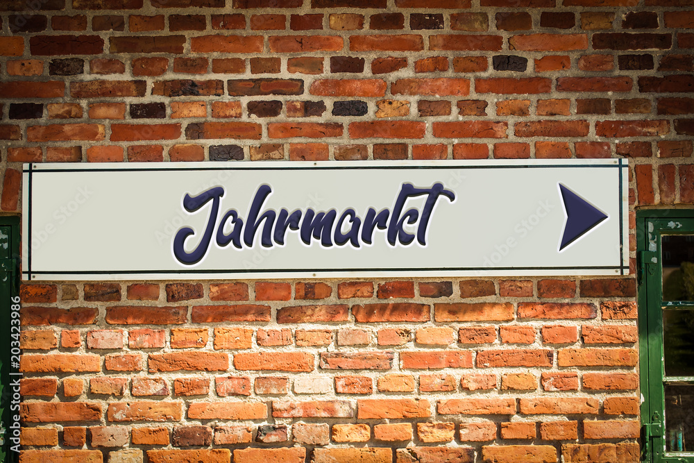 Obraz premium Schild 318 - Jahrmarkt