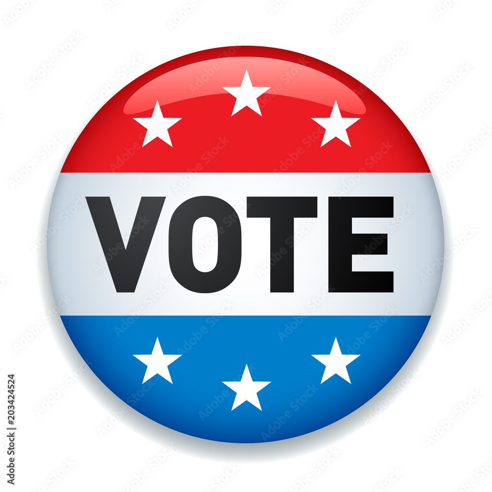 2020 United States of America Presidential Election Button - Vector Illustration. 2020 United States of America Presidential Election Button - Vector Illustration.