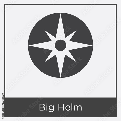 Big Helm icon isolated on white background