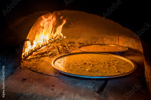 Fotografie Genoese farinata prepared with chickpea flour