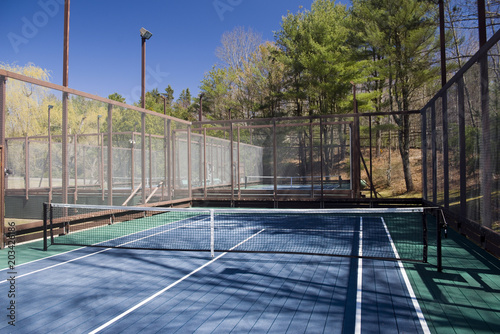Wallpaper Mural platform paddle tennis court at private suburban club Torontodigital.ca
