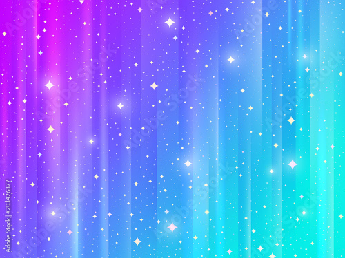Abstract multicolored striped background with shining stars. Vector illustration.