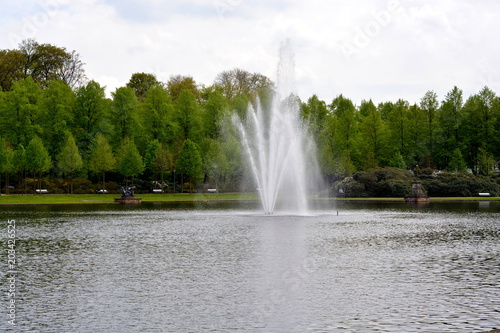 Wasserfont  ne Hintergrund  Garten Park 