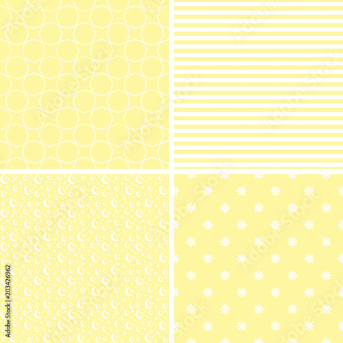 Vintage different vector seamless patterns.