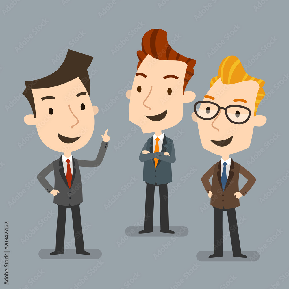 Conversation or talking, Discussion, Business concept, Vector illustration Conversation or talking, Discussion, Business concept, Vector illustration