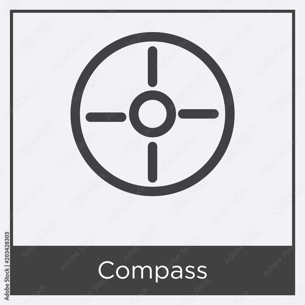 Compass icon isolated on white background Compass icon isolated on white background