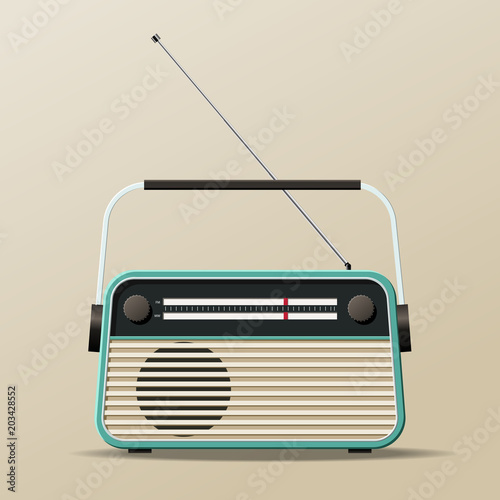 Portable Vintage Radio Receiver
