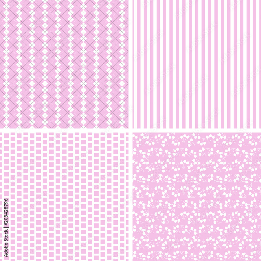 Design 4 Chic different vector patterns.