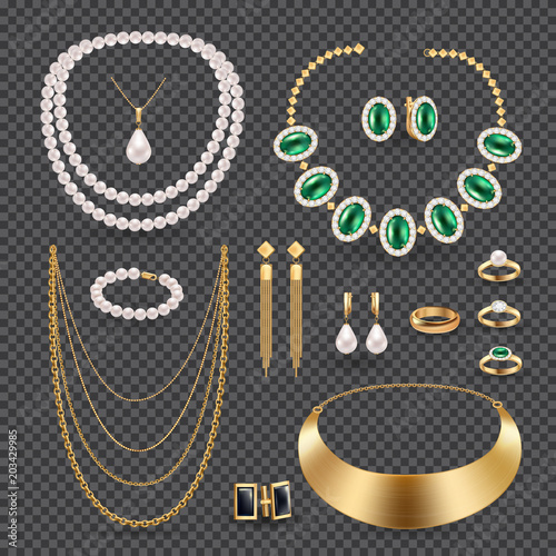 Jewelry Accessories  Transparent Set