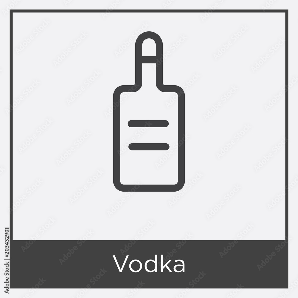 Vodka icon isolated on white background Vodka icon isolated on white background